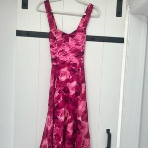 Pink Sweetheart Sleeveless Prom Sundress